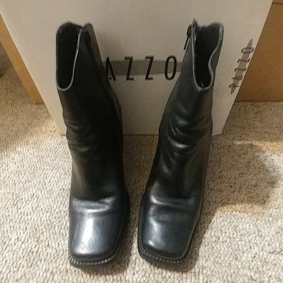 Pazzo Black Midi Boots Sz 10 - Picture 3 of 8